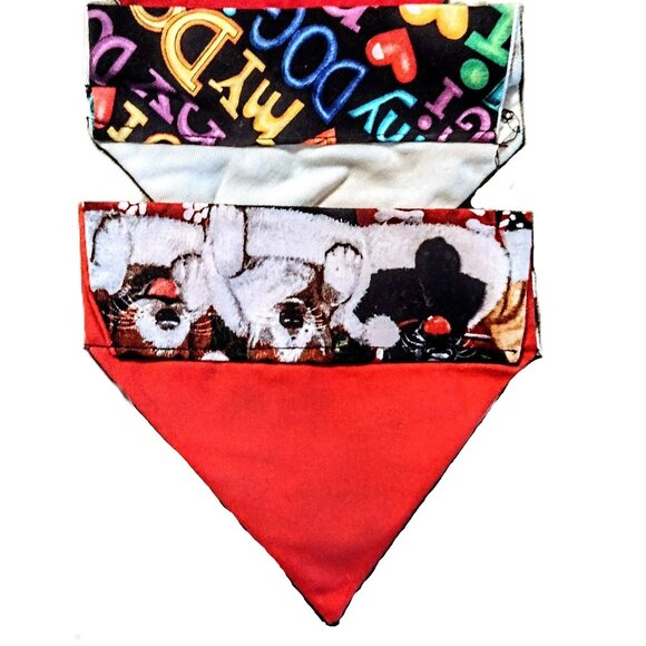 Dog & Puppy BANDANA ~ Set of 3 ~ Small, Over-the-Collar ~ Pet Fashion Accessory - Picture 13 of 15